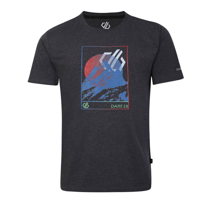 Charcoal Grey Marl - Front - Dare 2B Mens Assertion Mountain T-Shirt