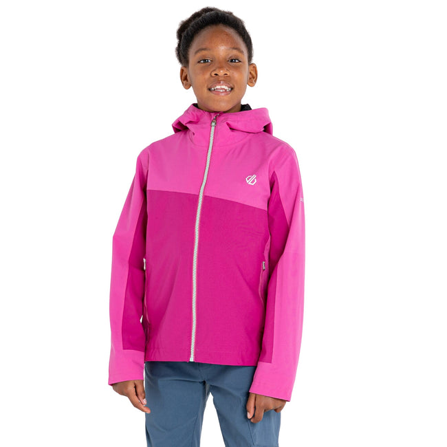 Raspberry Rose - Lifestyle - Dare 2B Childrens-Kids Explore Waterproof Jacket