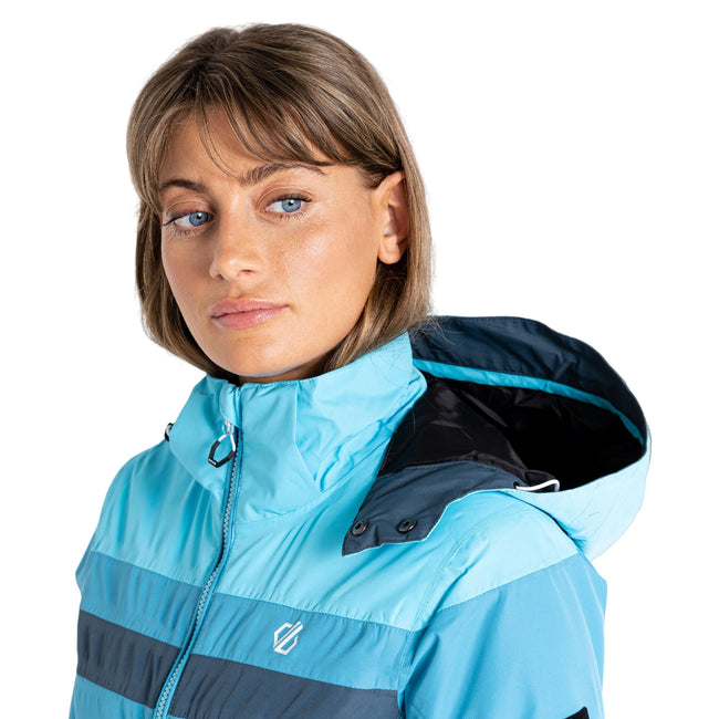 Capri Blue-River Blue-Orion Grey - Lifestyle - Dare 2B Womens-Ladies Rapport Ski Jacket