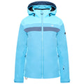 Capri Blue-River Blue-Orion Grey - Front - Dare 2B Womens-Ladies Rapport Ski Jacket