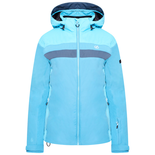 Capri Blue-River Blue-Orion Grey - Front - Dare 2B Womens-Ladies Rapport Ski Jacket