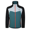 Slate-Black - Front - Dare 2B Mens Latitudinal Hooded Soft Shell Jacket