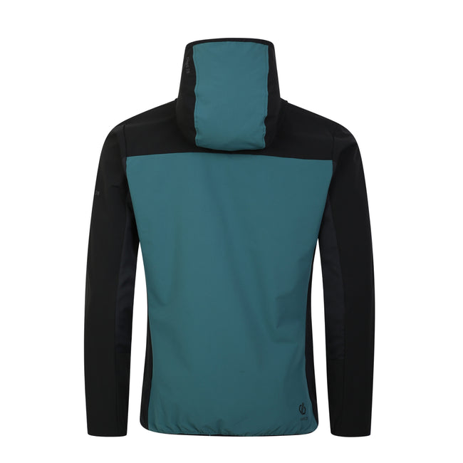 Slate-Black - Back - Dare 2B Mens Latitudinal Hooded Soft Shell Jacket