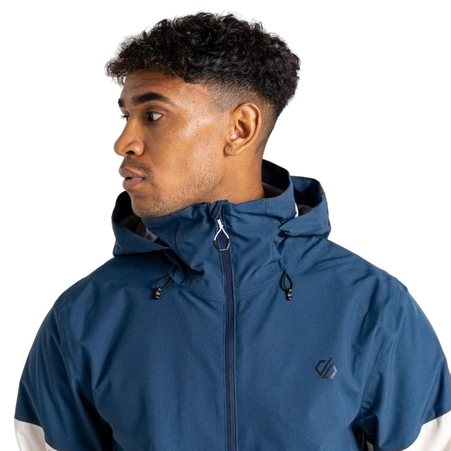 Moonlight Denim-Ceylon Yellow - Side - Dare 2B Mens Terrain Waterproof Jacket