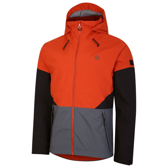 Rooibos Tea-Dark Storm Grey - Side - Dare 2B Mens Terrain Waterproof Jacket