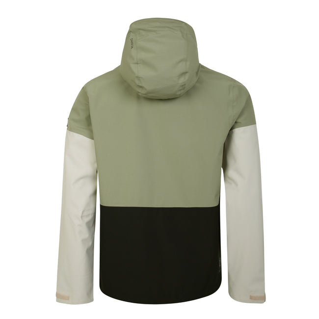 Oil Green-Black - Back - Dare 2B Mens Terrain Waterproof Jacket