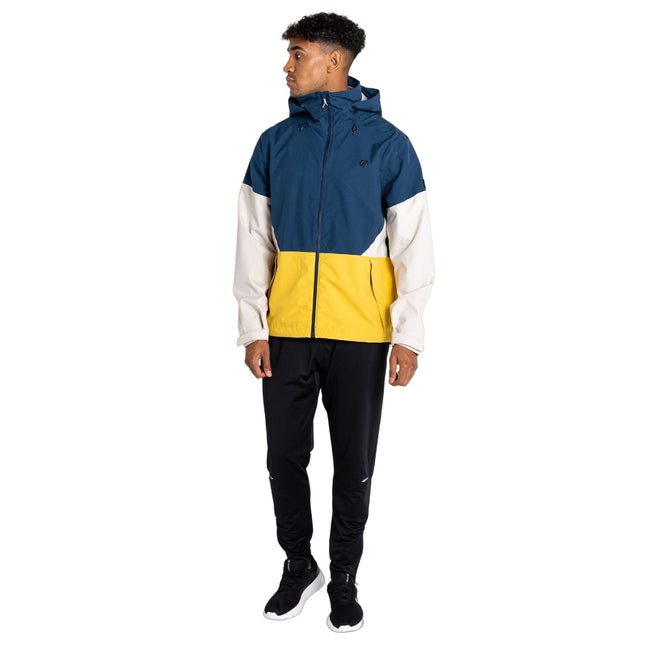 Moonlight Denim-Ceylon Yellow - Front - Dare 2B Mens Terrain Waterproof Jacket