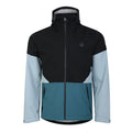 Black-Mediterranean Green - Front - Dare 2B Mens Terrain Waterproof Jacket