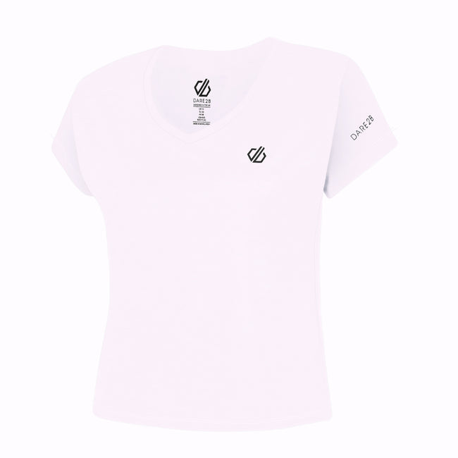 White - Side - Dare 2B Womens-Ladies Refining T-Shirt