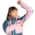 Dusky Rose-Orion Grey - Pack Shot - Dare 2B Womens-Ladies Assuring Waterproof Jacket
