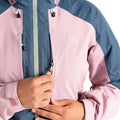 Dusky Rose-Orion Grey - Close up - Dare 2B Womens-Ladies Assuring Waterproof Jacket