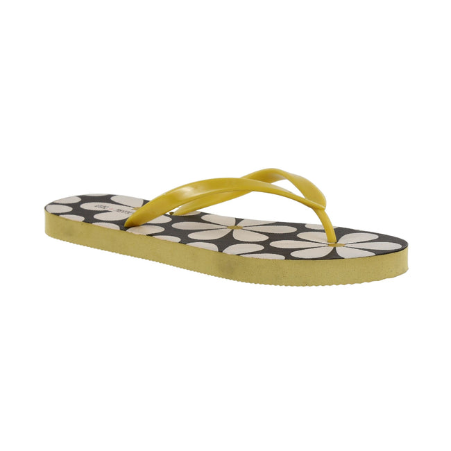 Black - Front - Regatta Womens-Ladies Daisy Flip Flops