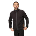 Ash-Orange Pepper - Close up - Regatta Mens Kinwood Full Zip Fleece Jacket