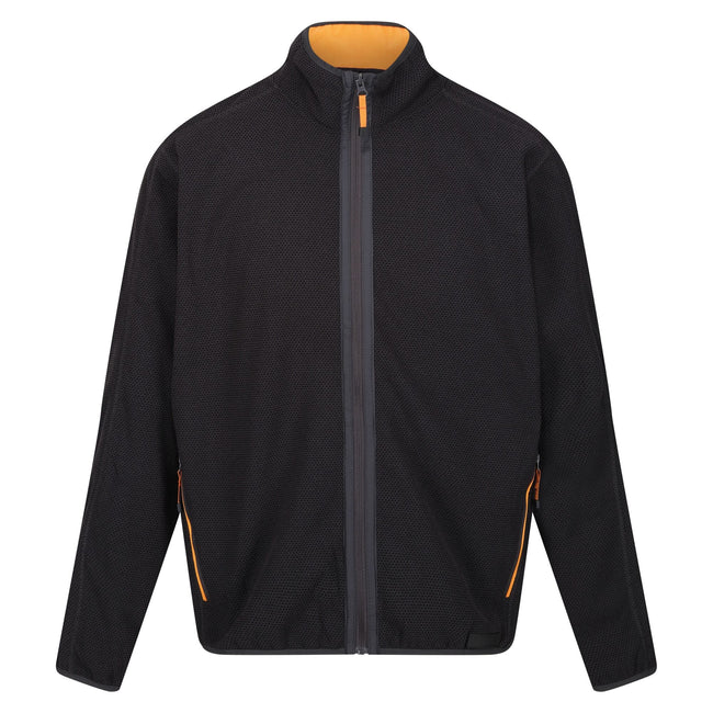 Ash-Orange Pepper - Front - Regatta Mens Kinwood Full Zip Fleece Jacket