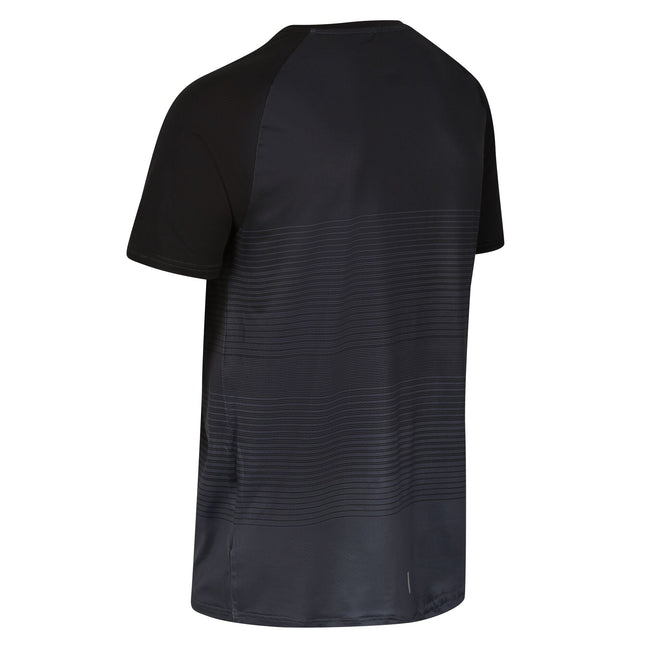 Black - Lifestyle - Regatta Mens Pinmor Gradient T-Shirt