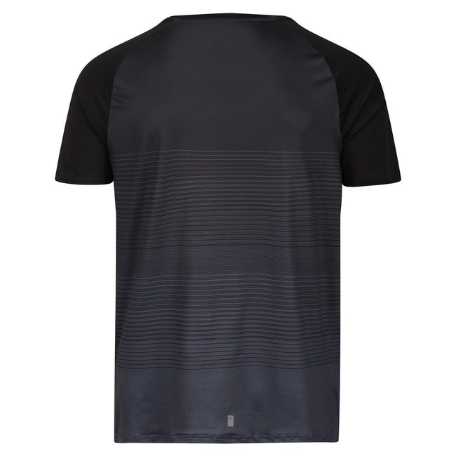 Black - Back - Regatta Mens Pinmor Gradient T-Shirt