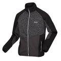 Ash-Black - Side - Regatta Mens Coladane V Marl Full Zip Fleece Jacket