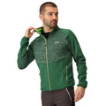 Eden-Jasmine Green - Pack Shot - Regatta Mens Coladane V Marl Full Zip Fleece Jacket