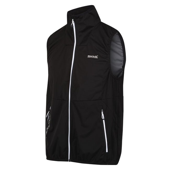 Black - Side - Regatta Mens Lankin V Softshell Vest