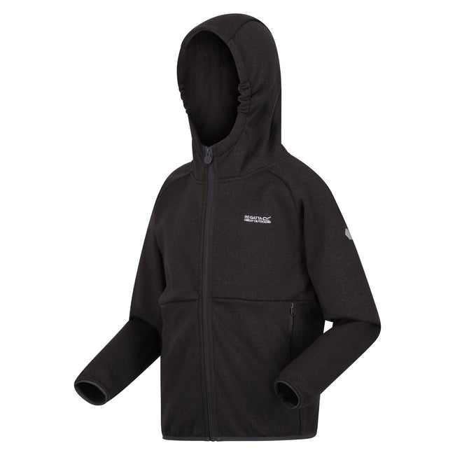 Seal Grey - Side - Regatta Childrens-Kids Maxwell II Lightweight Fleece Jacket