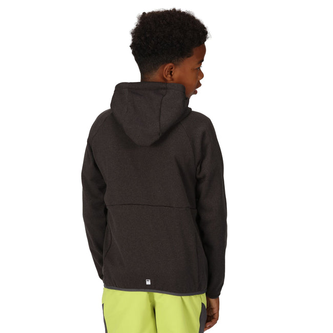 Seal Grey - Close up - Regatta Childrens-Kids Maxwell II Lightweight Fleece Jacket