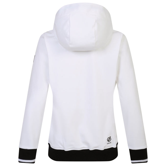 Black-White - Back - Dare 2B Womens-Ladies Fend Hooded Jacket