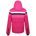 Pure Pink-Boudoir Red - Back - Dare 2B Womens-Ladies Powder Ski Jacket