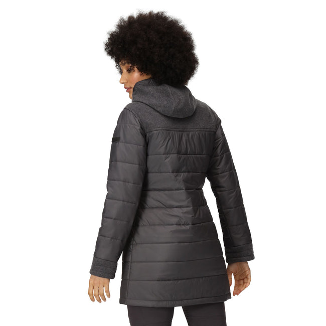 Seal Grey - Lifestyle - Regatta Womens-Ladies Melanite Baffled Padded Jacket