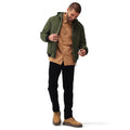 Dark Khaki - Close up - Regatta Mens Renly Hooded Waterproof Jacket