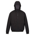 Black - Front - Regatta Mens Renly Hooded Waterproof Jacket