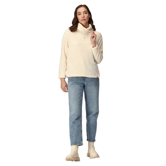 Light Vanilla - Pack Shot - Regatta Womens-Ladies Bardou Fluffy Sweater