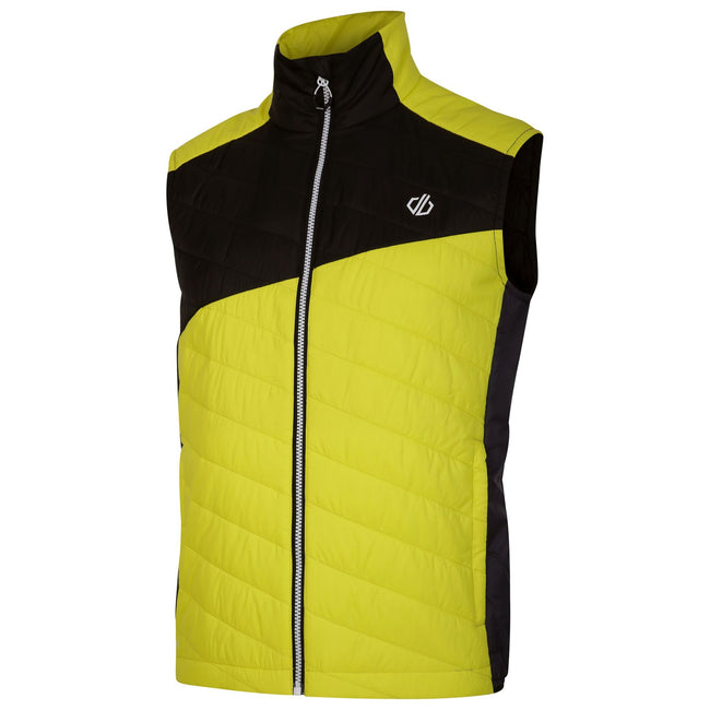 Neon Spring-Black - Side - Dare 2B Mens Touring Quilted Lightweight Vest
