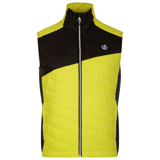 Neon Spring-Black - Front - Dare 2B Mens Touring Quilted Lightweight Vest