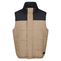 Gold Sand-Black - Front - Regatta Mens Hawfinch Baffled Vest