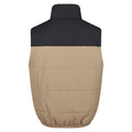 Gold Sand-Black - Back - Regatta Mens Hawfinch Baffled Vest