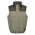 Four Leaf Clover-Dark Khaki - Front - Regatta Mens Hawfinch Baffled Vest