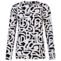 Black-White - Back - Dare 2B Womens-Ladies Exchange III Graffiti Base Layer Set