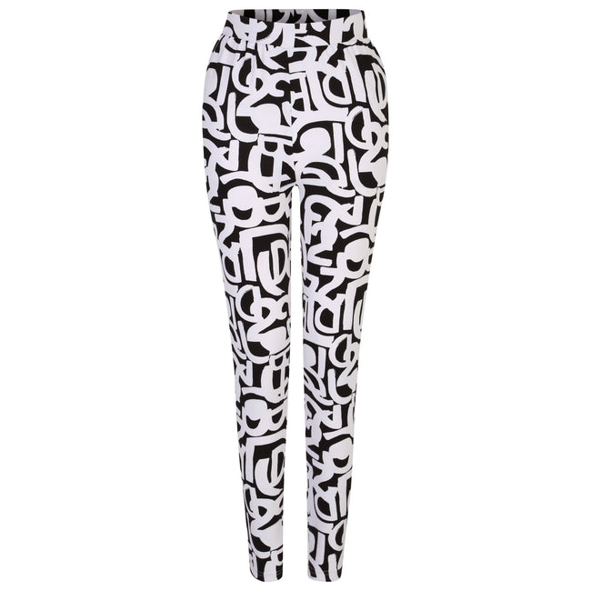 Black-White - Pack Shot - Dare 2B Womens-Ladies Exchange III Graffiti Base Layer Set