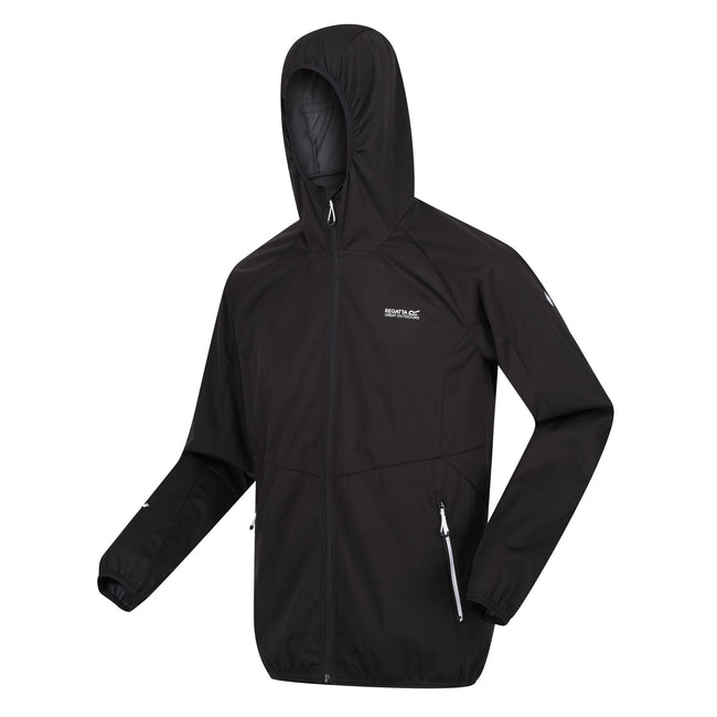 Black - Side - Regatta Mens Tarvos VI Soft Shell Jacket