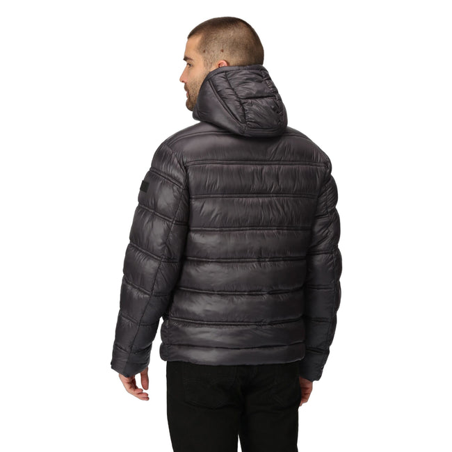 Ash - Pack Shot - Regatta Mens Toploft III Baffled Padded Jacket