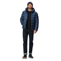 Admiral Blue - Close up - Regatta Mens Toploft III Baffled Padded Jacket