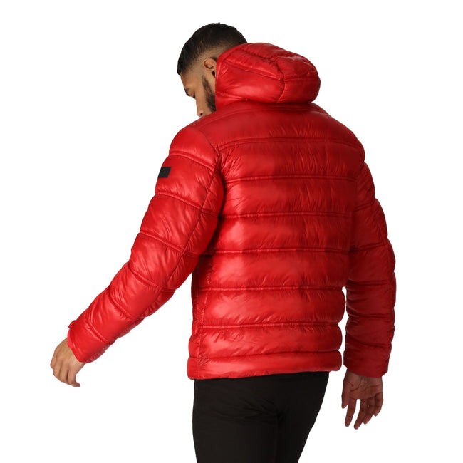 Danger Red - Back - Regatta Mens Toploft III Baffled Padded Jacket