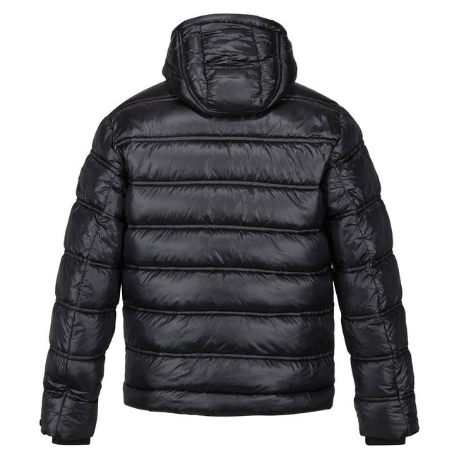 Black - Back - Regatta Mens Toploft III Baffled Padded Jacket