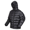 Black - Side - Regatta Mens Toploft III Baffled Padded Jacket