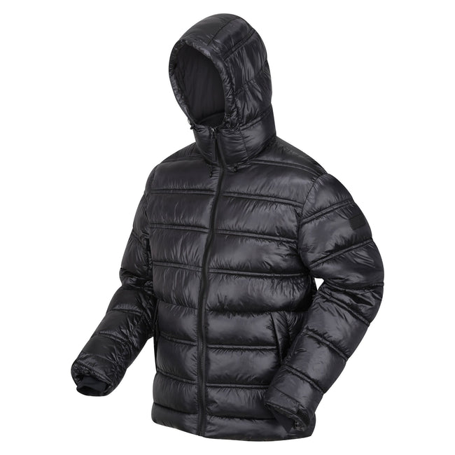 Black - Side - Regatta Mens Toploft III Baffled Padded Jacket