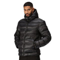 Black - Lifestyle - Regatta Mens Toploft III Baffled Padded Jacket