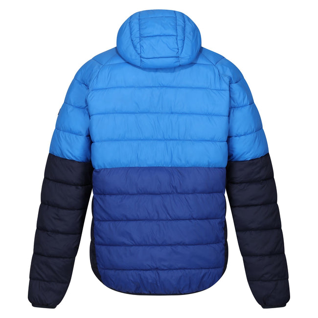 Strong Blue-New Royal - Back - Regatta Mens Harrock II Baffled Padded Jacket