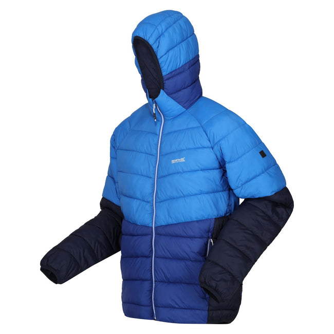 Strong Blue-New Royal - Side - Regatta Mens Harrock II Baffled Padded Jacket