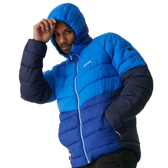 Strong Blue-New Royal - Lifestyle - Regatta Mens Harrock II Baffled Padded Jacket
