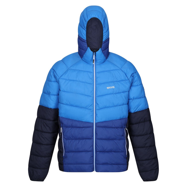Strong Blue-New Royal - Front - Regatta Mens Harrock II Baffled Padded Jacket